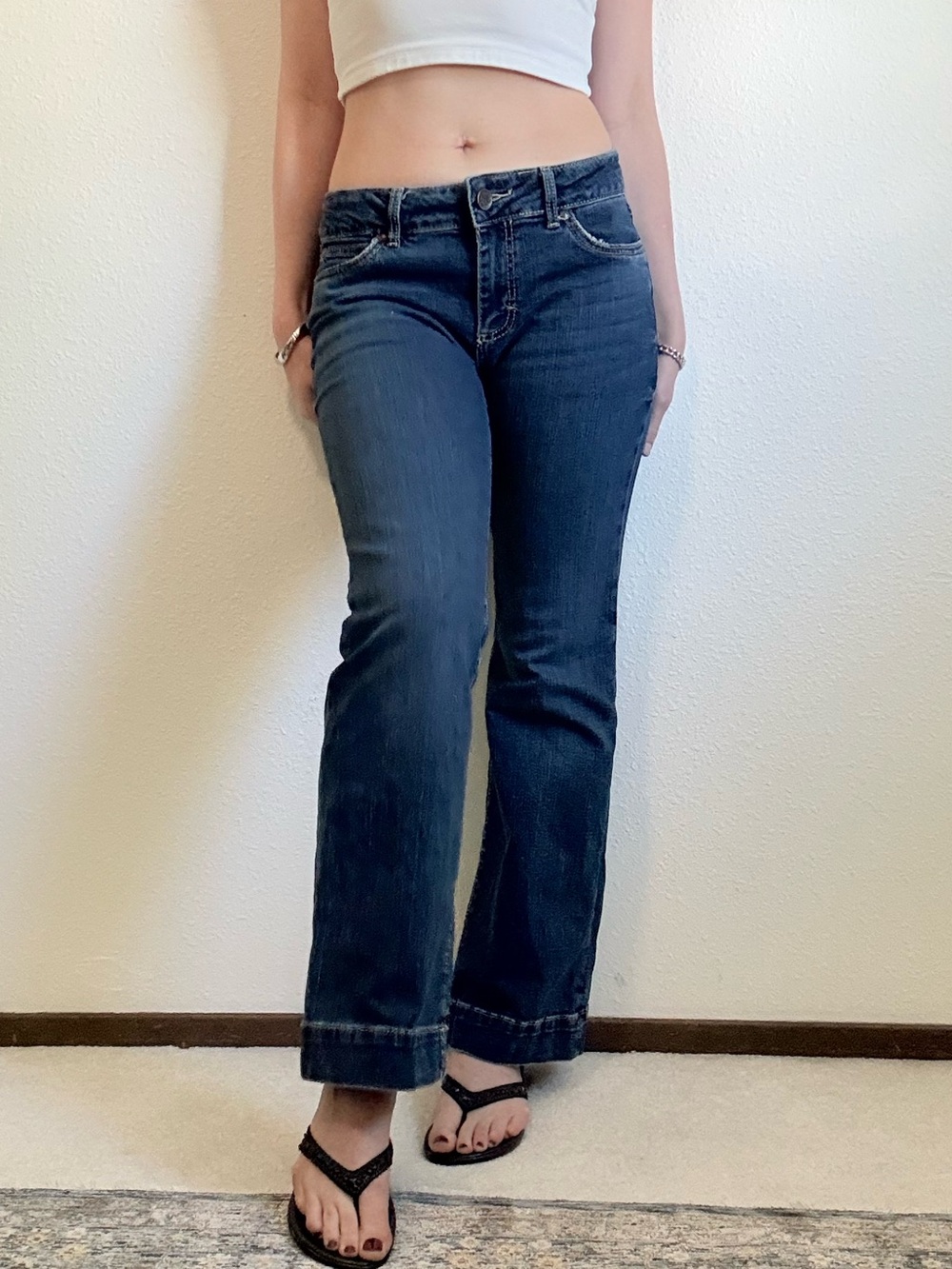 Y2K Wrangler Low Rise Bootcut Jeans Boho Retro Denim